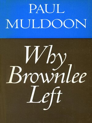 cover image of Why Brownlee Left